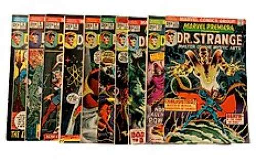 Marvel Premiere (1972 Series) Featuring Dr. Strange # 5, 6, 7, 8, 9, 10, 11, 12, 13 & 14 Bronze Age Gems! - Consecutive Run! 1st Appearance of Shuma-Gorath! - 10 Comic collection - EO - 1972/1974