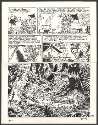 Batem | Le Marsupilami - Croc vert (T.23) - Planche originale n°27 | Daniel Maghen