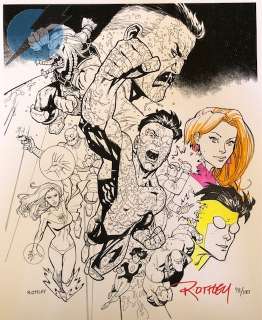 Ryan Ottley - *Sketches/Drawings* Issue Invincible / Atom Eve