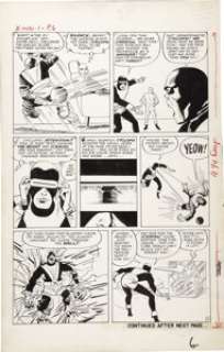 Jack Kirby and Paul Reinman - X-Men #1, page 6 Original Art (Marvel, 1963). Make yours Marvel, with this - | Heritage