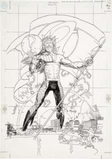 Michael Kaluta Aquaman #69 Cover Original Art (DC, 2000). The art has an image area of 10" x 15" - | Heritage