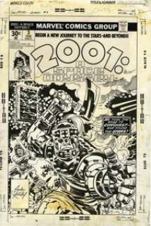 Jack Kirby and John Verpoorten 2001: A Space Odyssey #3 Cover Original Art (Marvel, 1977). Marak the - | Heritage