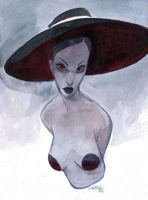 Yannick Corboz | Nu au chapeau | 2DGalleries