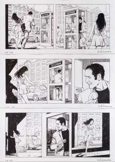 Milo Manara | Gli occhi di Pandora | Page 24, strips 70, 71, 72 | Art-Rite