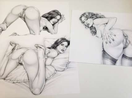 Armando Huerta - 3 Impressions de portfolio originales - Star sex | Catawiki