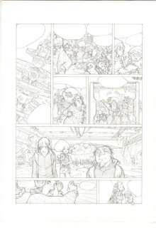 Barbucci, Alessandro | Sky Doll Très rare planche originale au crayon n°3, | Cornette de St Cyr