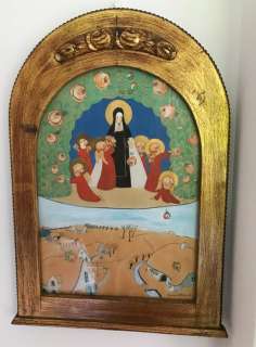 Jeanne Hebbelynck ( 1891-1959 ) - Groot origineel werk voor een religieuze illustratie | Catawiki