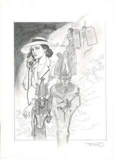 Ersel - 1 Original drawing - Le Gardien de la Lance - Initiation - 2002 | Catawiki