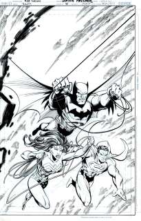 Mike Norton - Trinity #48 Cover (Awesome Batman, Superman, Wonder Woman Cover!) 2009