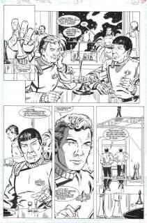 Carlos Garzon, Gordon Purcell - Star Trek #37 P.21 - Kirk & Spock Play Chess - 1992
