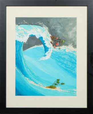 Lot 1 - BARBE (André-François BARBE dit) (1936-2014) Terre ! Aquarelle,… | misc / divers