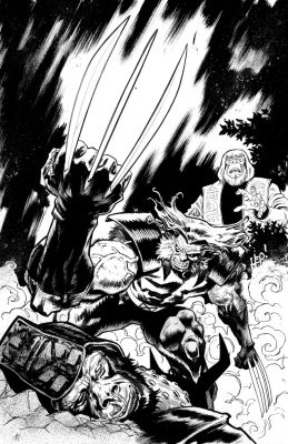 Scott Hepburn | Scott Hepburn - Planet of the Apes Vs. Fantastic Four #3 Variant Cover | Panel Punk Comics Originals