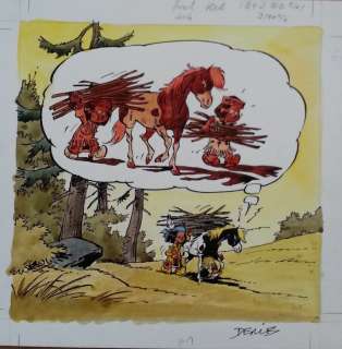 Derib | Original cover in colour  - Yakari Magazine | Catawiki