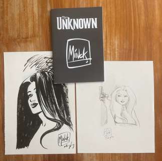 Oosterveer, Minck - 2 Dessin original + album de luxe - The Unknown - 2009 | Catawiki
