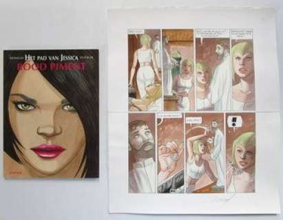 Renaud - 1 Original colour page - Jessica Blandy - La Route de Jessica T2 - Piment rouge - 2009 | Catawiki