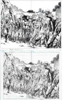 Stefano Gaudiano Charlie Adlard - walking dead issue 181 page 10 & 11