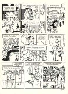 Antoine Aubin - Planche originale n°40 - Huit heures à Berlin - Blake et Mortimer