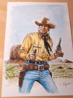 Giordano, Vincenzo - 1 Original colour drawing - Tex - Omaggio a Tex Willer - 2024 | Catawiki