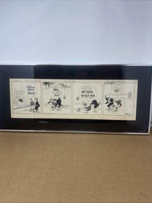 Signed Comic Strip Framed ORIGINAL PEN+INK ART 1930 Gene Byrnes Regular Fellers | eBay US (Buy It Now)