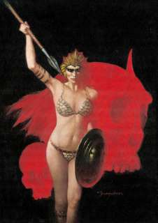 Sanjulian, Manuel - Red Sonja - Original Oil Painting - Hand Signed | Catawiki