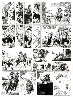 Franz | Lot 376 - Poupée d’ivoire, Le tombeau Scythe, planche originale à l’encre de chine. | Septimus