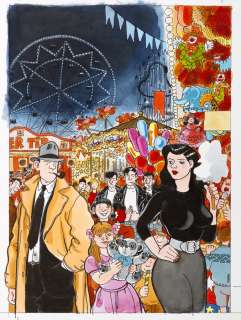 Tardi | Nestor Burma, illustration Ã  l’encre de Chine,… | Millon