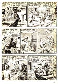 EsseGesse - 1 Original page - il Grande Blek #33 - "la banda del Pipistrello" - 1956 | Catawiki