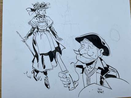Meynet, Félix - 1 Original drawing - Fanfoué en bonne compagnie | Catawiki