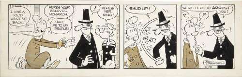 Skipper Skræk fra 1967 - original avis stribe - 29. juni 1967 - Bud Sagendorf | ComicGarden
