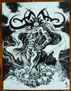 Pontet, Cyril - 1 Original drawing - The Mighty Thor - Hela - 2018 | Catawiki