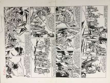 Hermann | Original plate  - Sitting Bull  - Bataille de Little Big Horn: Juin  1876  - (1966) | Catawiki