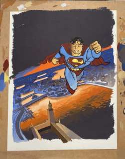 Superman og Fredsbomben - svensk forside - original art - Teddy Kristiansen | ComicGarden