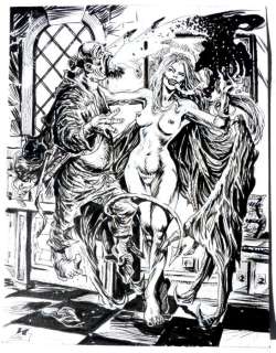 Pontet, Cyril - 1 Original drawing - Succubus - Sellenia dévoreuse d’ämes - 2025 | Catawiki