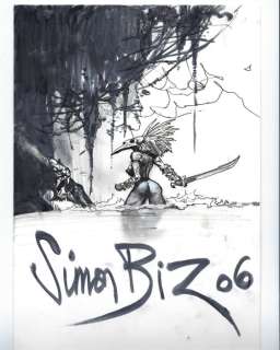 Simon Bisley - 1 Original drawing - Full Cirkle - main character commission - 2006 | Catawiki