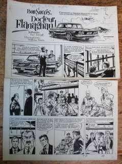Vance, William - 4 Original page - Tintin (magazine) - Bon Succès, Docteur Flanaghan! - 1963 | Catawiki