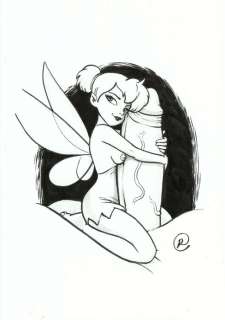 Ramis - 1 Original drawing - sexy girl - Tinker Bell: Hug ! | Catawiki