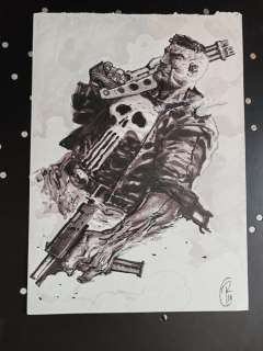 Ronan Toulhaot - 1 Original colour drawing - The Punisher - 2018 | Catawiki