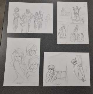 Renaud - 4 Original preliminary drawing - Jessica Blandy / Les Héroïnes de Renaud | Catawiki