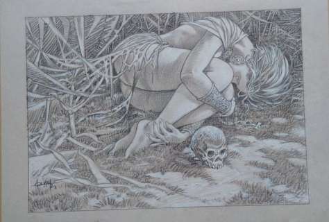 Aouamri, Mohammed | original drawing  - Saga Valta | Catawiki