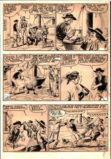 EsseGesse - 1 Original page - il Grande Blek #33 - "la banda del Pipistrello" - 1956 | Catawiki