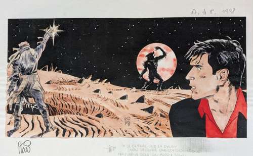 Stano, Angelo - 1 Coloriage en bleu - Dylan Dog - Almanacco della Paura - 1998 | Catawiki