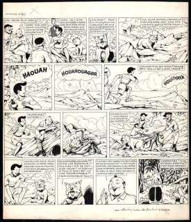 Breysse, Frédéric-Antonin - 1 Original page - Oscar Hamel / Oscar en Isodoor - L’Idole aux Jeux d’Emeraude / De Schat van de Maya’s - 1948 | Catawiki