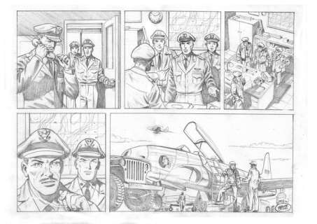 De Luca, Giuseppe - 1 Original page - Buck danny (inedita) | Catawiki