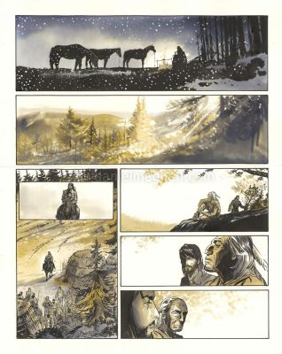 Bernard Vrancken | Nouvelle France, Prologue, planche origin | Daniel Maghen