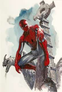 Dell’otto | Spiderman, illustration Ã  l’aquarelle et Ã … | Millon