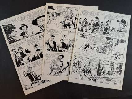 Ticci, Nizzi - 3 Original page - Tex: Colline del Vento - 1990 | Catawiki