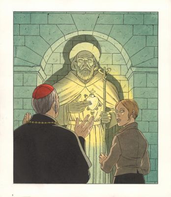 André Juillard | Illustration originale - Le Message de l’alchimiste - Le Triangle secret - Lacrima Christi | Daniel Maghen