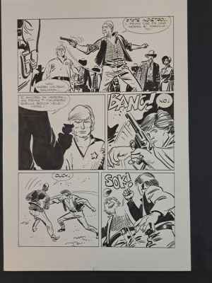 Alessandrini, Berardi - 1 Original page - Ken Parker: Sangue sulle stelle - 1977 | Catawiki