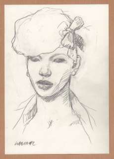 Liberatore, Tanino - 1 Original drawing - Portrait de femme | Catawiki