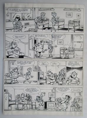 Berck - 1 Original page - Sammy - Baby’s en blaffers / Les bébés flingueurs - 1983 | Catawiki